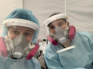 FHC employees in Respiratory Clinic Face Masks